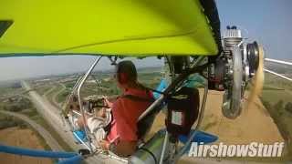 RideAlong in an Aerolite 103 Ultralight  EAA AirVenture 2014 [upl. by Jakoba936]