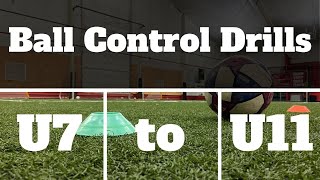 Ball Control Drills For U7 U8 U9 U10 amp U11 SoccerFootball 2021 [upl. by Letsirhc]