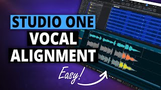 Aligning Vocals in Studio One Manual  VocAlign Project 5 [upl. by Shaylyn]