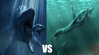 Mosasaur vs Elasmosaurus Who Would Win [upl. by Giffer]