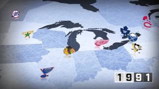 Watch the expansion of the NHL through the years [upl. by Rosalee]