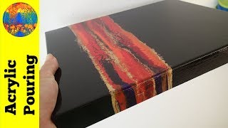 How to Sand and Repaint a Bumpy Acrylic Pour Painting [upl. by Oizirbaf911]