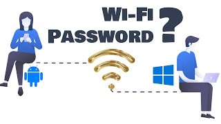 How to find WIFI password  Android amp Windows [upl. by Novled]