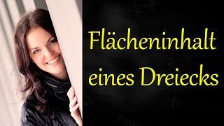 Flächeninhalt eines Dreiecks berechnen [upl. by Ashok]