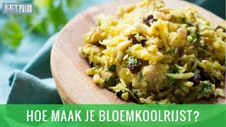 Hoe Maak Je Bloemkoolrijst In De Blender [upl. by Hosfmann]