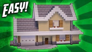 Minecraft How To Build A Suburban House Tutorial [upl. by Sasnett]