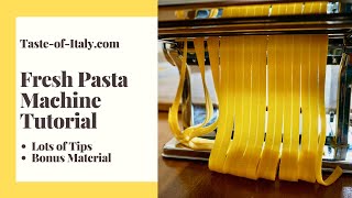 Homemade Fresh Pasta Machine Tutorial  Complete Guide [upl. by Sidran]