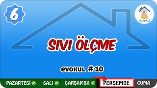 Sıvı Ölçme  6 Sınıf uzaktanegitim evokul Kampı [upl. by Reyam]