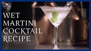 The Perfect Wet Martini Cocktail  Grey Goose Vodka [upl. by Eugenle978]