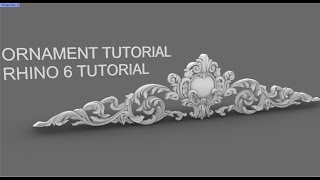 Rhino 3d tutorial  Pediment Ornament modeling [upl. by Yalc]