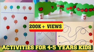 Learning Activities for 45 Year Old KIDSFun MATHSEASY NICEY 35 [upl. by Acisseg]