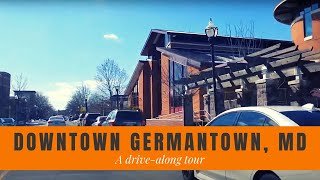 Downtown Germantown MD  A driving tour around downtown Germantown Maryland 2021 [upl. by Neenahs]