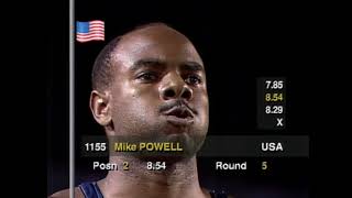 IAAF WCH 1991 Tokyo  Long Jump World Record [upl. by Nylodnarb]