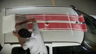 How to apply Racing Stripes on Cars  3M 1080 Wrap Series Film [upl. by Airretal305]