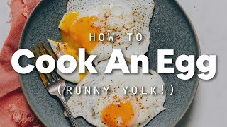 How to Cook an Egg Runny Yolk  Minimalist Baker Recipes [upl. by Bohlen455]