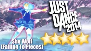 5☆ Stars  She Wolf  Falling To Pieces   Just Dance 2014  Wii U [upl. by Abra337]