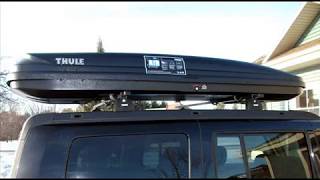 Thule Pulse Alpine 613 Black Cargo Box for Car Roof Racks [upl. by Reiche]