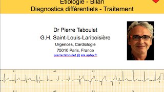 9b Péricardite Etiologies bilan diagnostics différentiels ECG traitement Dr Taboulet [upl. by Ahserkal]