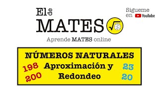 Aproximación y Redondeo Numeros Naturales Primaria 1ESO [upl. by Vetter]