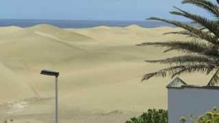 Dunas de Maspalomas Dunes at Maspalomas Gran Canaria Homokdűnék a Kanári szigeteken [upl. by Neff]