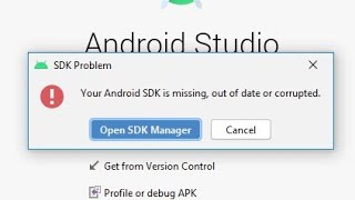 Android studio SDK missing in Windows 10 64bit [upl. by Hardie]