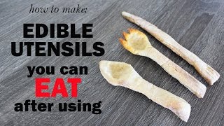 How to Make Edible Utensils You Can Eat After Using [upl. by Oos]