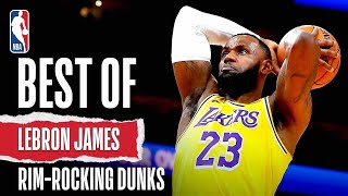 BEST Of LeBron James RimRocking DUNKS  NBA Career [upl. by Aggi]