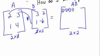 how to multiply 2x2 matrices [upl. by Irok]