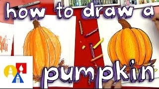 How To Draw A Pumpkin And Color [upl. by Pardner]