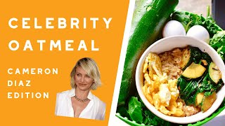 SAVORY OATMEAL RECIPE WITH EGG amp GREENS  CAMERON DIAZ OATMEAL RECIPE  Surprisingly Delicious [upl. by Dareen306]