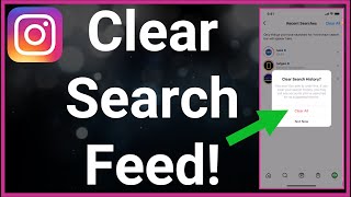 How To Clear Instagram Search Feed  Reset Suggestions [upl. by Assenyl]