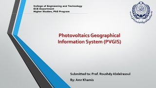 PVGIS Application [upl. by Reniar]