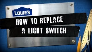 How to Replace a Light Switch [upl. by Werner]