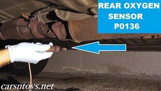 Rear Oxygen Sensor Replacement P0136 HD  After Catalytic Converter Oxygen Sensor [upl. by Aieki]