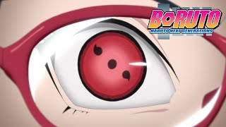 Sarada Unlocks Her 2nd Tomoe  Boruto Naruto Next Generations [upl. by Hellene]