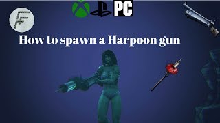 Ark Survival Evolved How to spawn a Harpoon Gun [upl. by Hartmann]