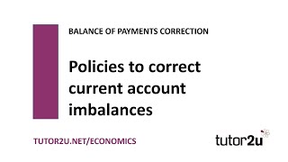 Balance of Payments  Policies to Correct Current Account Imbalances  Economics Revision [upl. by Nytsirk]