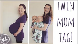 TWIN MOM TAG BIRTH STORY BREASTFEEDING SLEEP TRAINING [upl. by Erolyat]