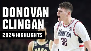 Donovan Clingan 2024 NCAA tournament highlights [upl. by Lecroy709]