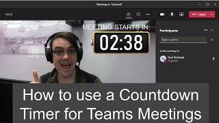 How to use Countdown Timers with Microsoft Teams [upl. by Belayneh627]