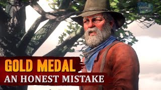 Red Dead Redemption 2  Mission 34  An Honest Mistake Gold Medal [upl. by Jairia]