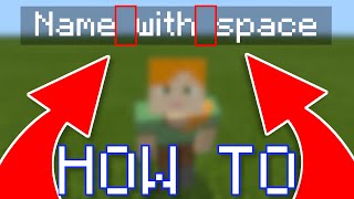 How To use Commands On Names With Spaces MCPE  Minecraft Bedrock Edition [upl. by Brote]