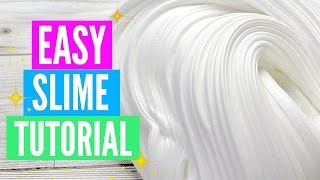 Easy How To Make Slime Tutorial For Beginners [upl. by Hannahsohs727]