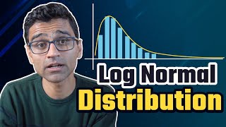 Log normal distribution  Math Statistics for data science machine learning [upl. by Pedaias]