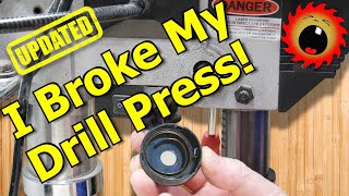 How to Replace a Broken Drill Press Return Spring Quill Spring [upl. by Retrac]