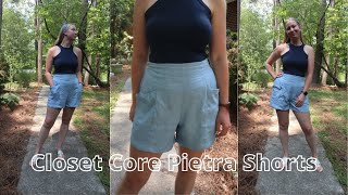 Sew With Me Closet Core Pietra Shorts 🧵 [upl. by Atikkin]