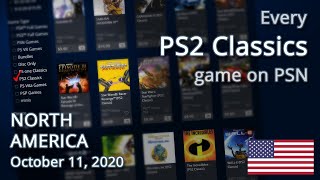 Every PS2 CLASSICS game on the PlayStation Store NA [upl. by Denys]