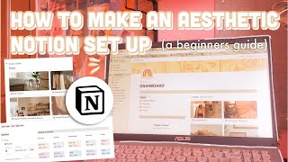 HOW TO MAKE AESTHETIC NOTION SET UP I How I organize my notion set up  free template [upl. by Katharina]