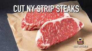 How to Cut New York Strip Steaks [upl. by Whitford]