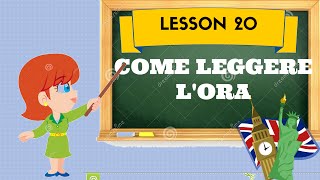 Corso di inglese 20  LEGGERE LORARIO [upl. by Idrahs]